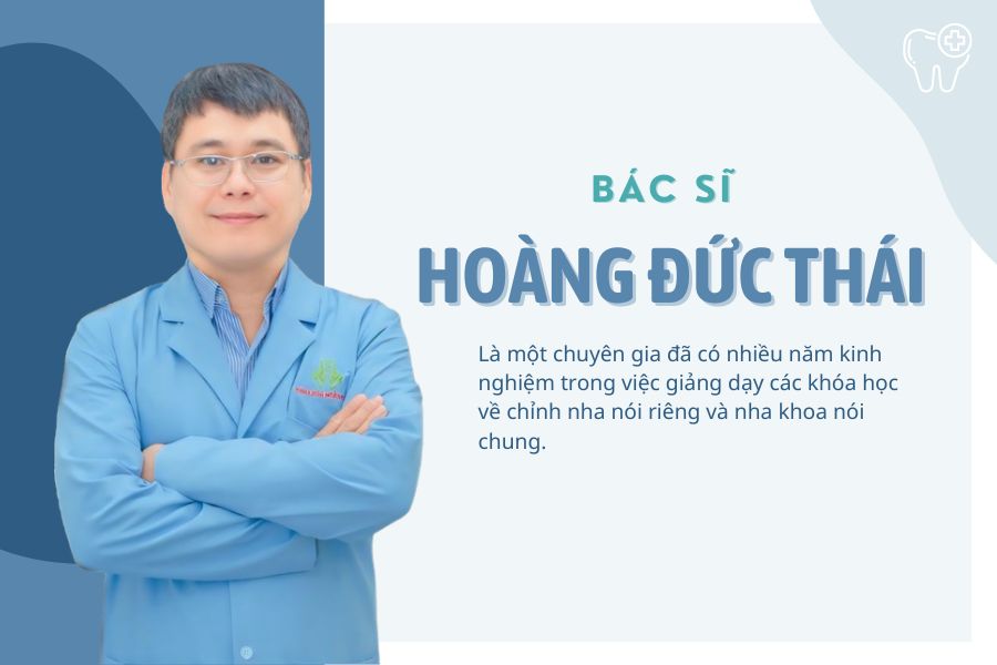Khóa học chỉnh nha cơ bản - khóa K38 tại Hà Nội có sự giảng dạy của bác sĩ Hoàng Đức Thái, giảng viên thỉnh giảng chính.
