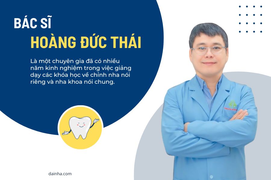 Bác sĩ Hoàng Đức Thái là giảng viên chính của khóa học chỉnh nha cơ bản - khóa K45 diễn ra tại TP.HCM.