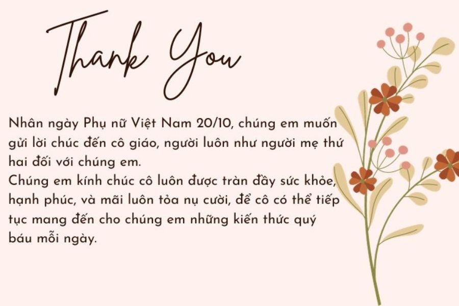 Mẫu thiệp 20/10 tặng cô giáo (2)