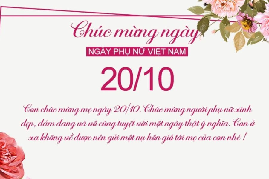 Mẫu thiệp 20/10 tặng mẹ (4)