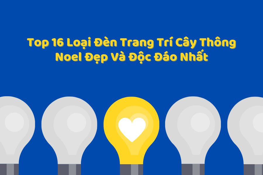 đèn trang trí cây thông noel