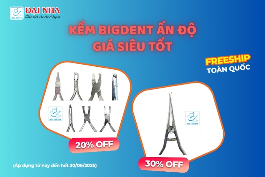 Ưu đãi kềm chỉnh nha BigDent Ấn Độ