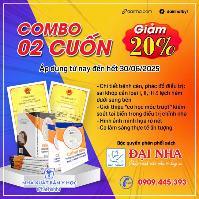 Giảm ngay 20% khi mua combo 2 tập sách chỉnh nha