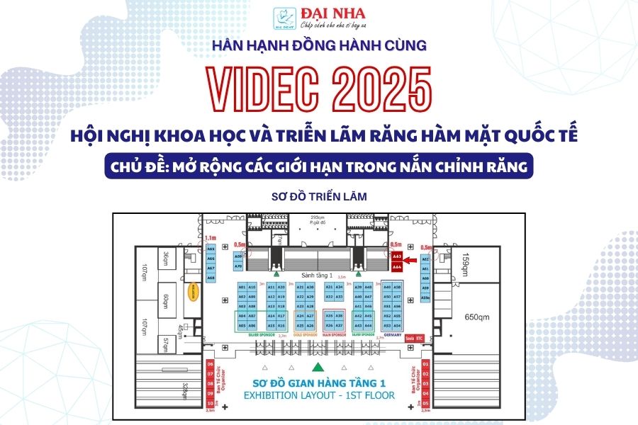 Sơ đồ triển lãm Công ty Đại Nha tại VIDEC 2025.