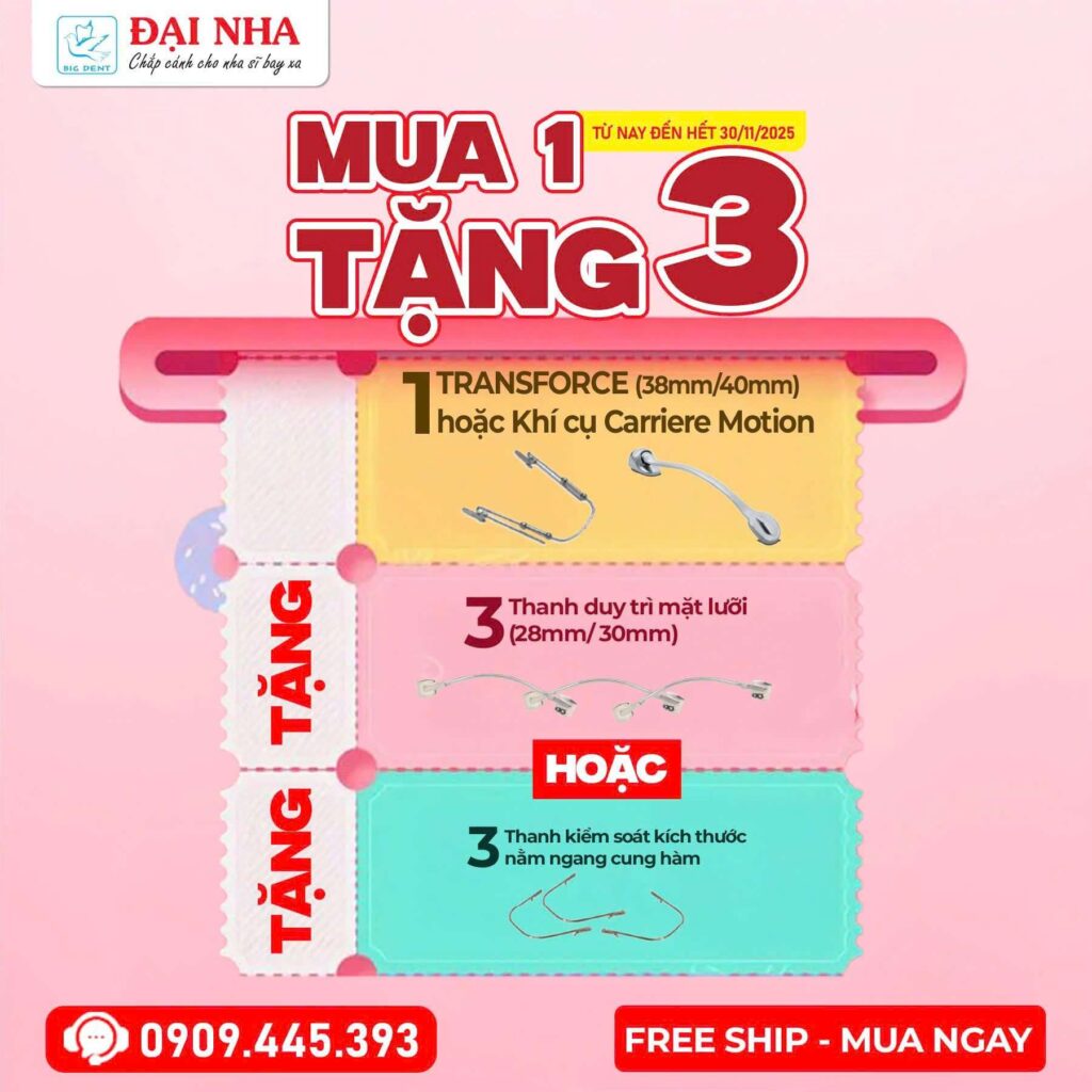 Siêu sale nha khoa tháng 11 - Khí cụ chỉnh nha.