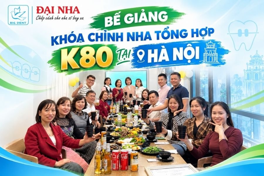 bế giảng k80 khóa học chỉnh nha tổng hợp tại hà nội