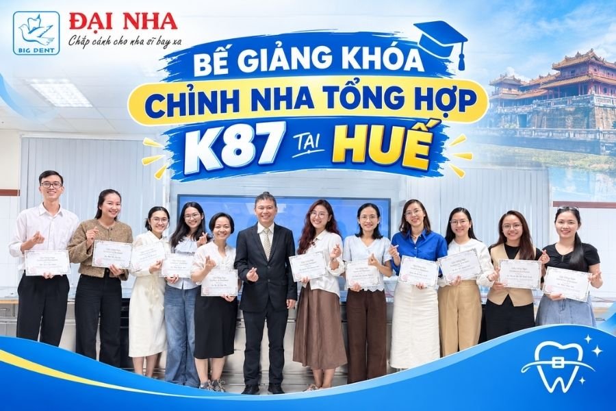 bế giảng khóa chỉnh nha tổng hợp k87 tại huế