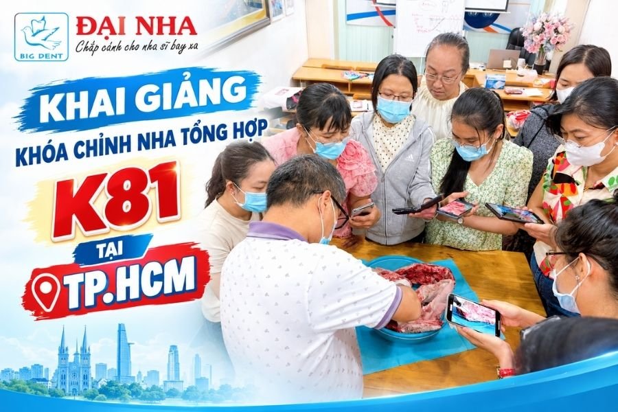 khai giảng k81 khóa học chỉnh nha tại tphcm