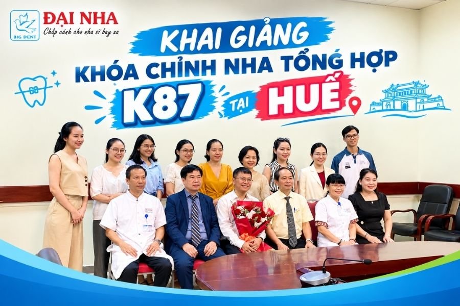 khai giảng k87 khóa chỉnh nha tổng hợp huế