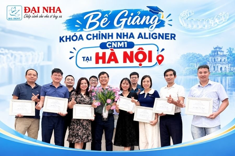 bế giảng cnm1 khóa học chỉnh nha aligner tại hà nội