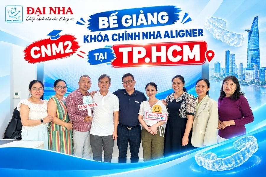 bế giảng cnm2 khóa học chỉnh nha aligner tại tphcm