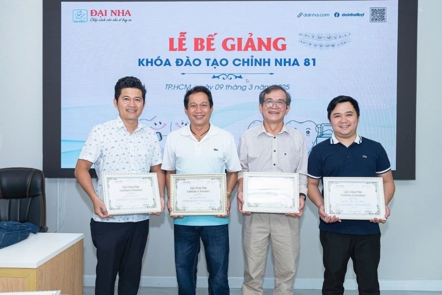 bế giảng k81 khóa chỉnh nha tổng hợp tại tphcm