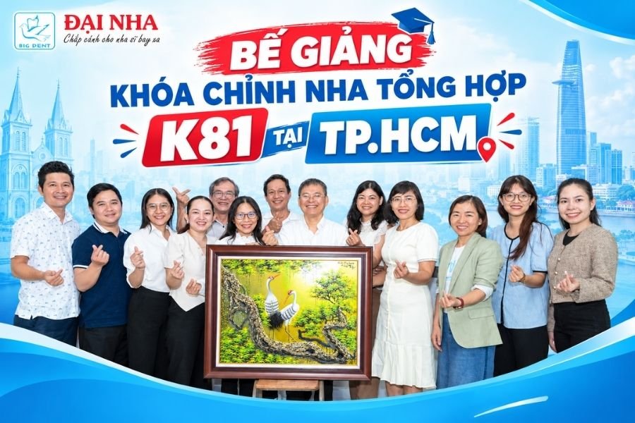 bế giảng k81 khóa chỉnh nha tổng hợp tại tphcm