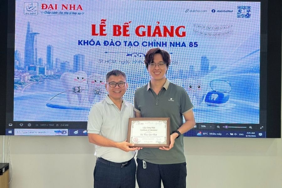 bế giảng k85 khóa học chỉnh nha tổng hợp tại tphcm
