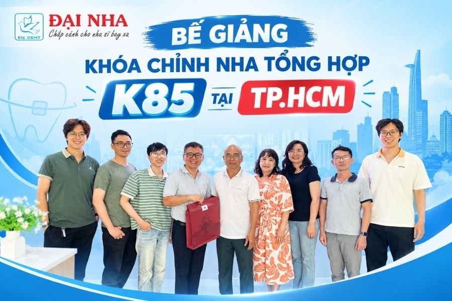 bế giảng k85 khóa học chỉnh nha tổng hợp tại tphcm