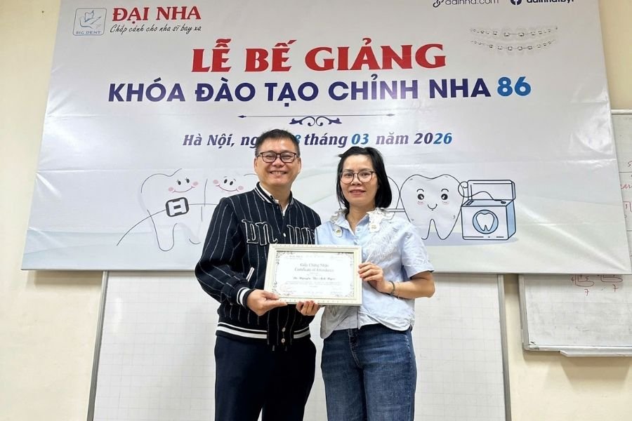 bế giảng k86 khóa học chỉnh nha tổng hợp tại hà nội