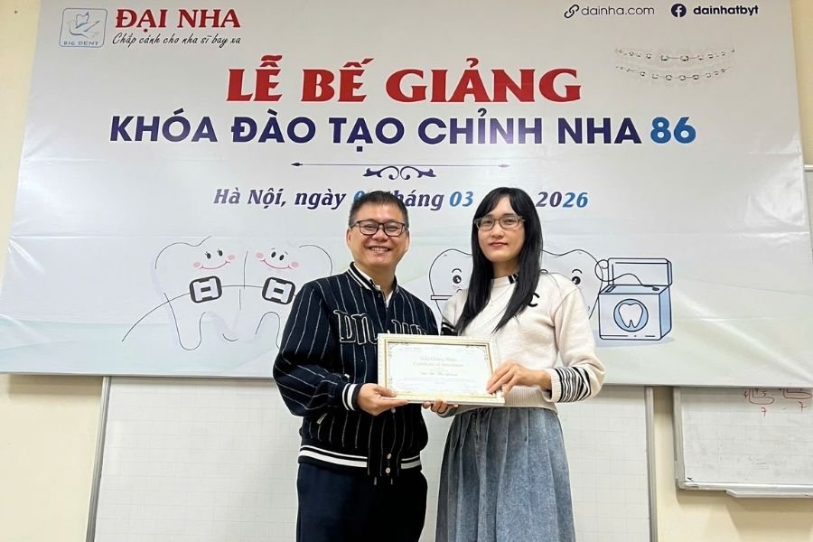 bế giảng k86 khóa học chỉnh nha tổng hợp tại hà nội