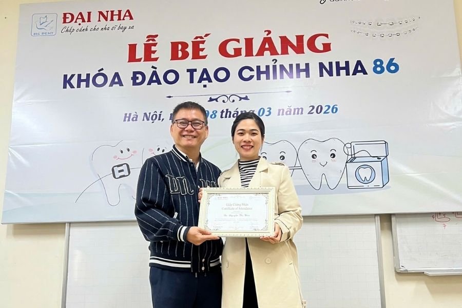 bế giảng k86 khóa học chỉnh nha tổng hợp tại hà nội