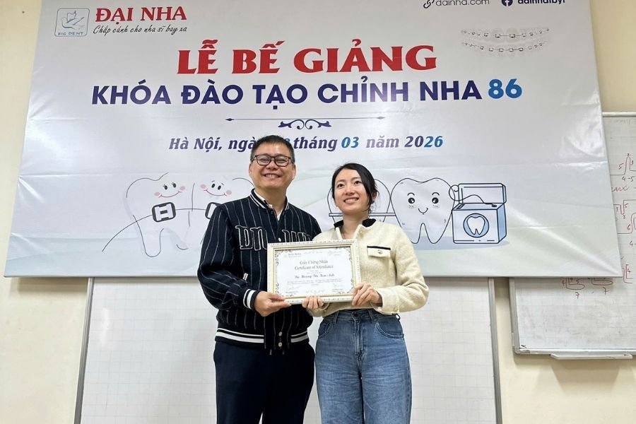 bế giảng k86 khóa học chỉnh nha tổng hợp tại hà nội