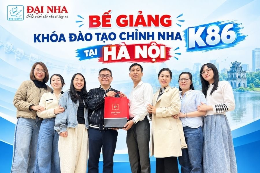 bế giảng k86 khóa học chỉnh nha tổng hợp tại hà nội